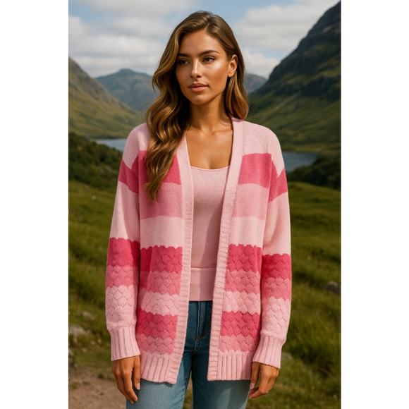 Shein Curve Knit Cardigan Soft Girl Preppy Academia Barbie Cottage core Scandi - Picture 1 of 8